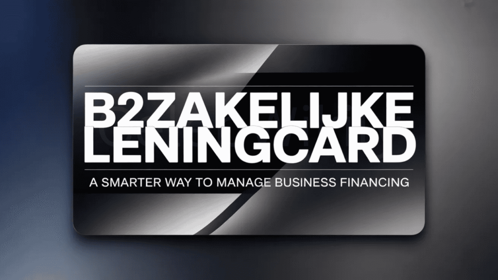 B2zakelijke Leningcard