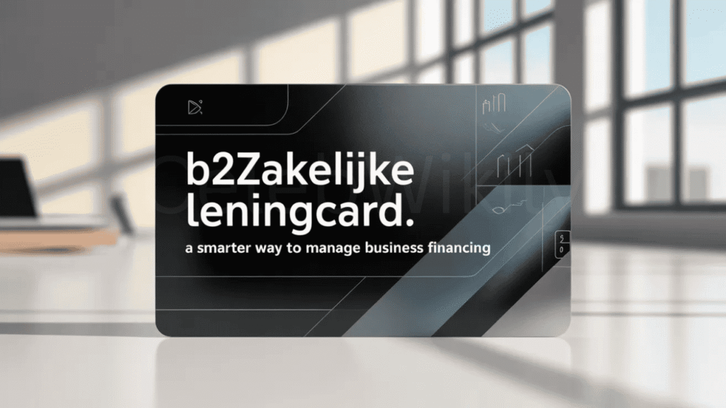 B2zakelijke Leningcard