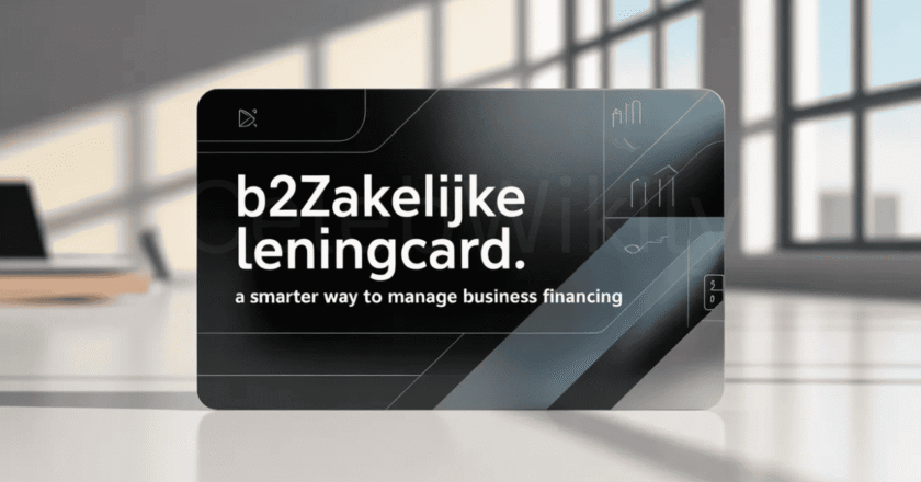 B2zakelijke Leningcard: A Smarter Way to Manage Business FinancingB2zakelijke LeningcardB2zakelijke Leningcard: A Smarter Way to Manage Business Financing